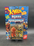 Juggernaut VS Cyclops Toybiz Steel Mutants X-Men Figures 1994