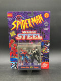 Spider-Man VS Venom Toybiz Spider-Man Animated Series Web Of Steel Figures 1994