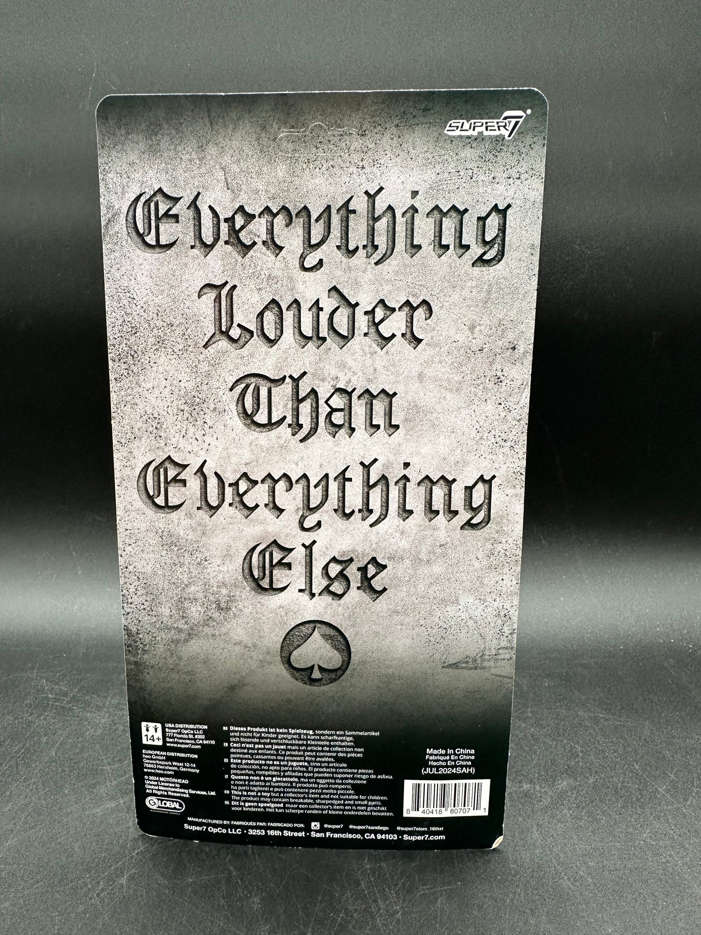 Lemmy Motorhead Super7 Action Figure (Unpunched)