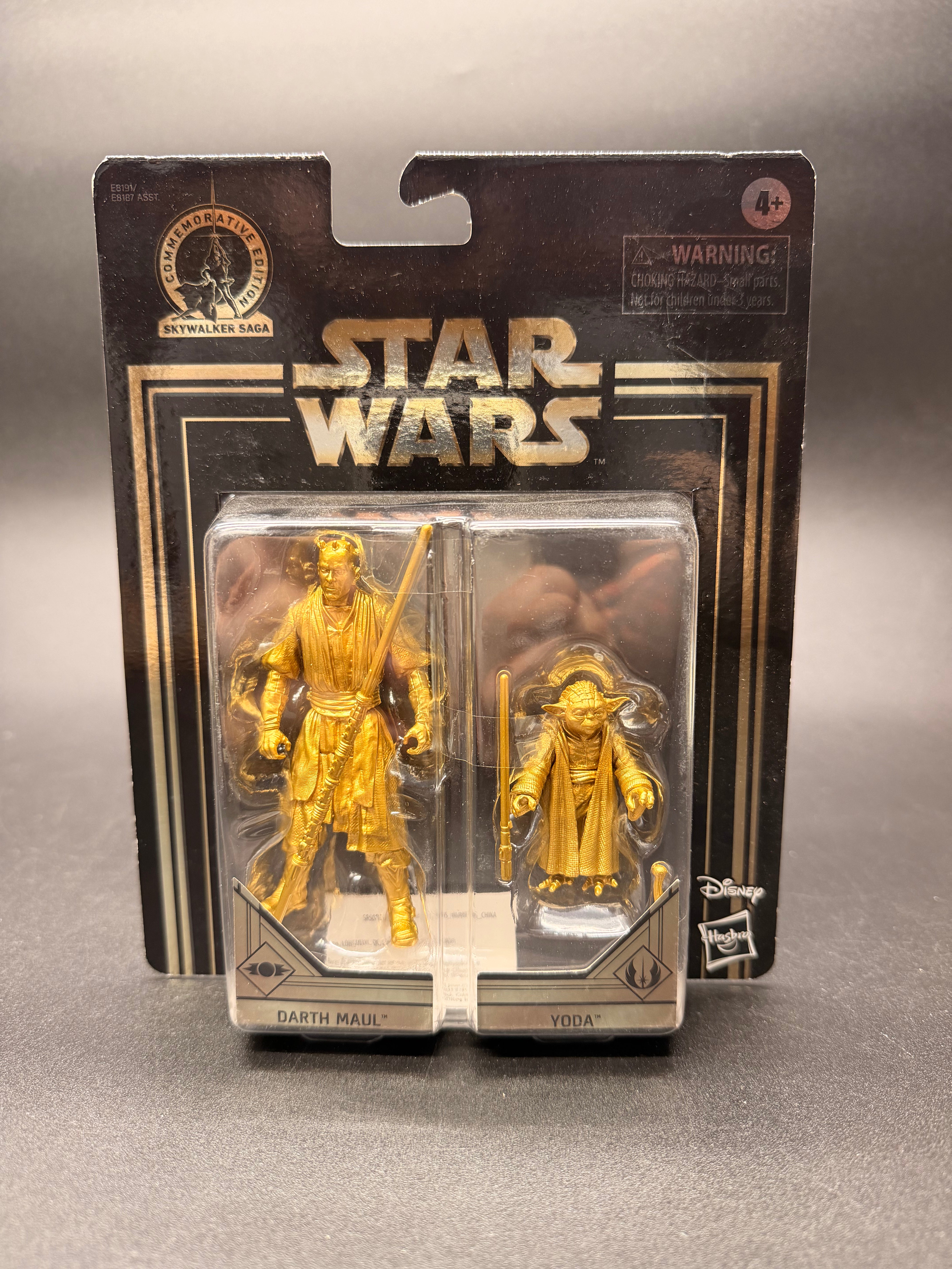Darth Maul and Yoda Star Wars Commemorative Edition Phantom Menace 3.75 in