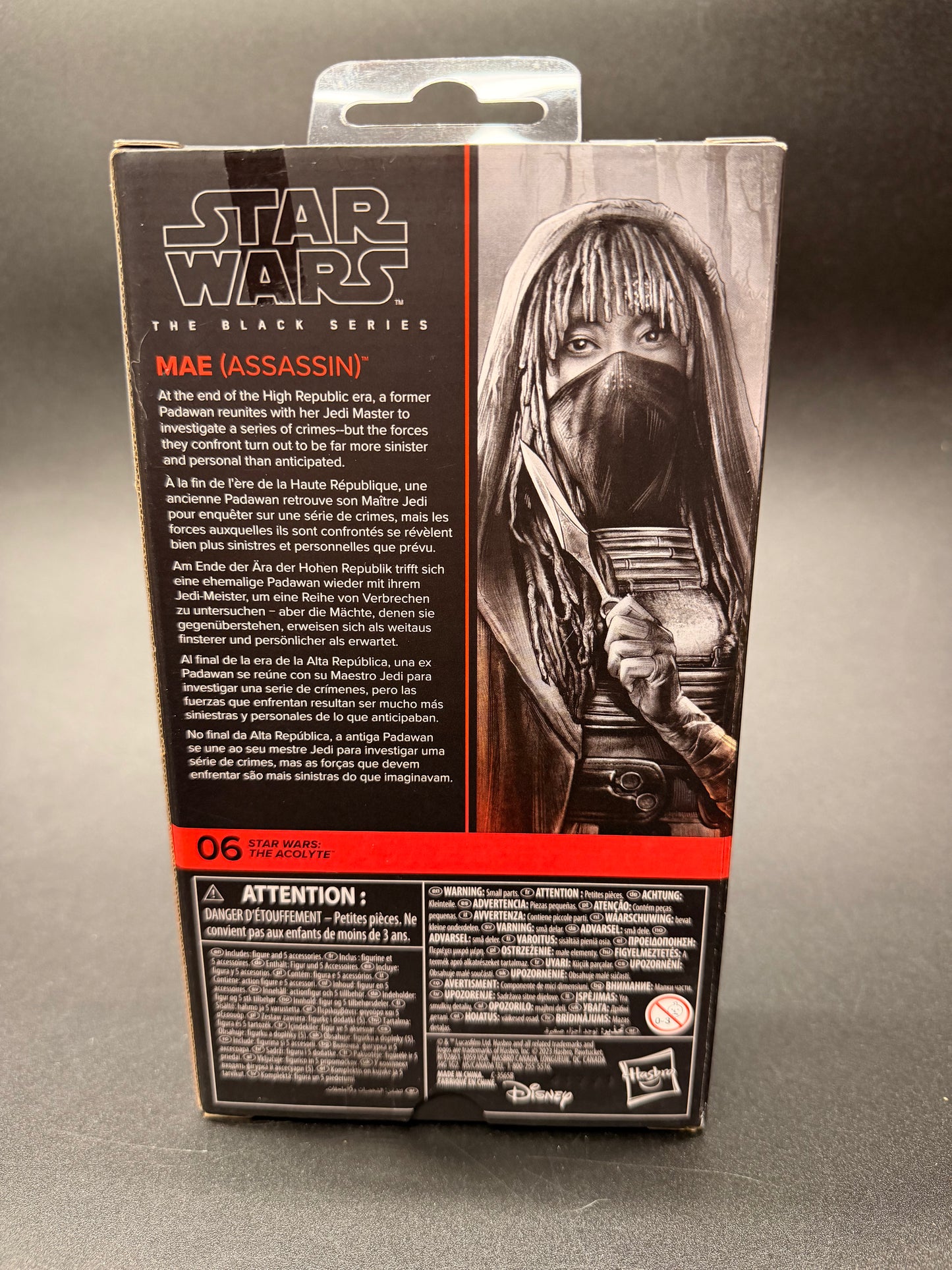 Mae (Assassin) Star Wars: The Acolyte Black Series 6 in. Figure Hasbro