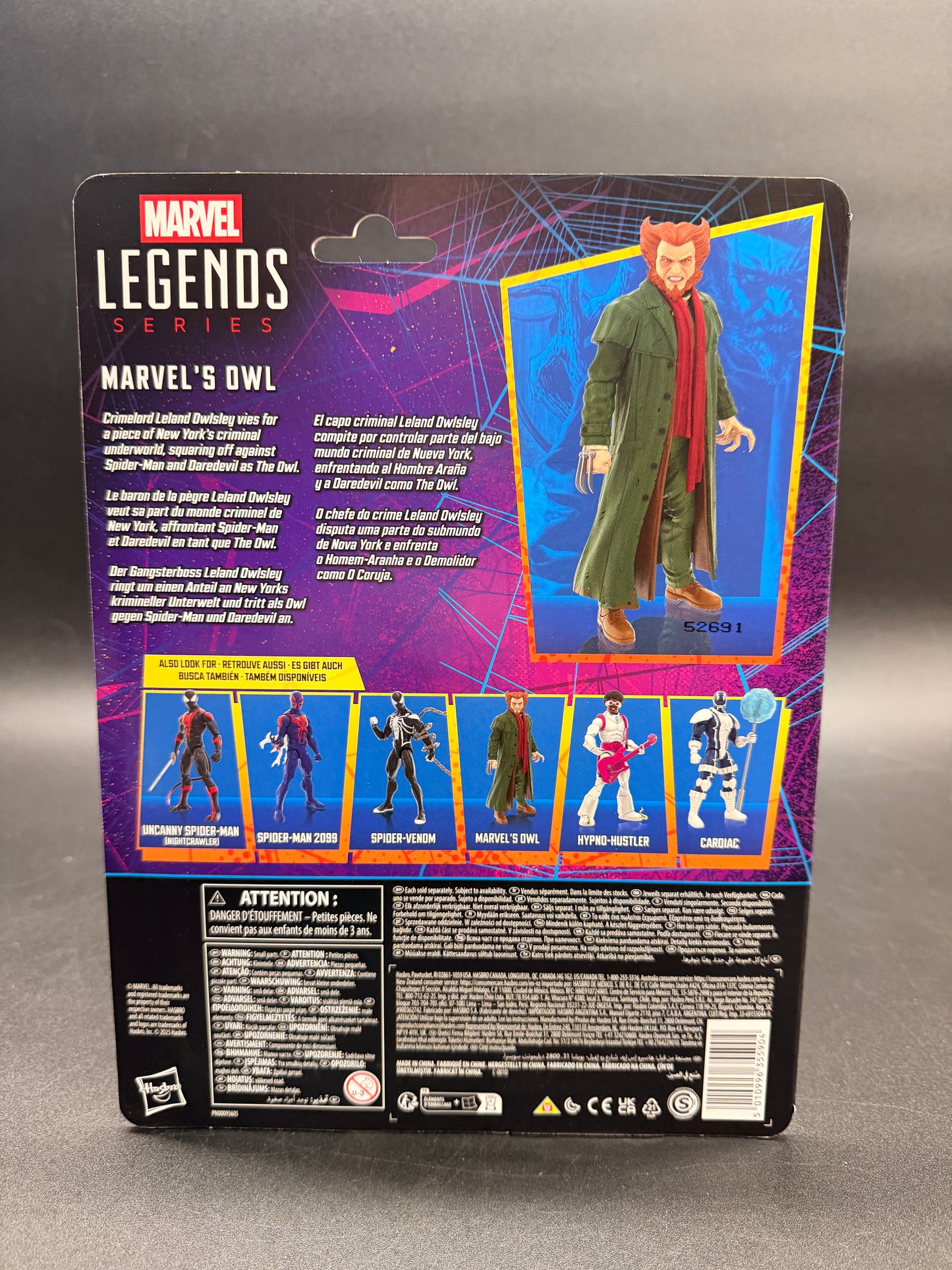 The Owl Spider-Man Retro Card Hasbro 6 in. Figure 2025