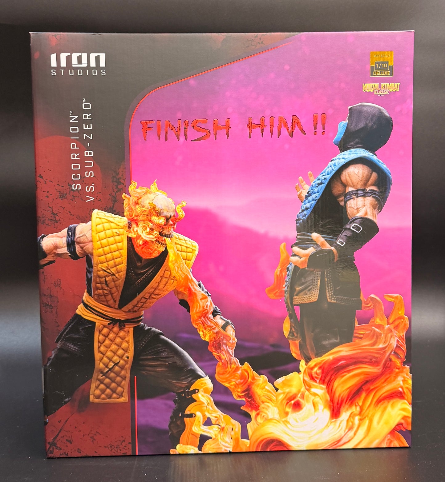 Scorpion Vs. Sub Zero Mortal Kombat  1/10 Art Scale Limited Edition Iron Studios Statue