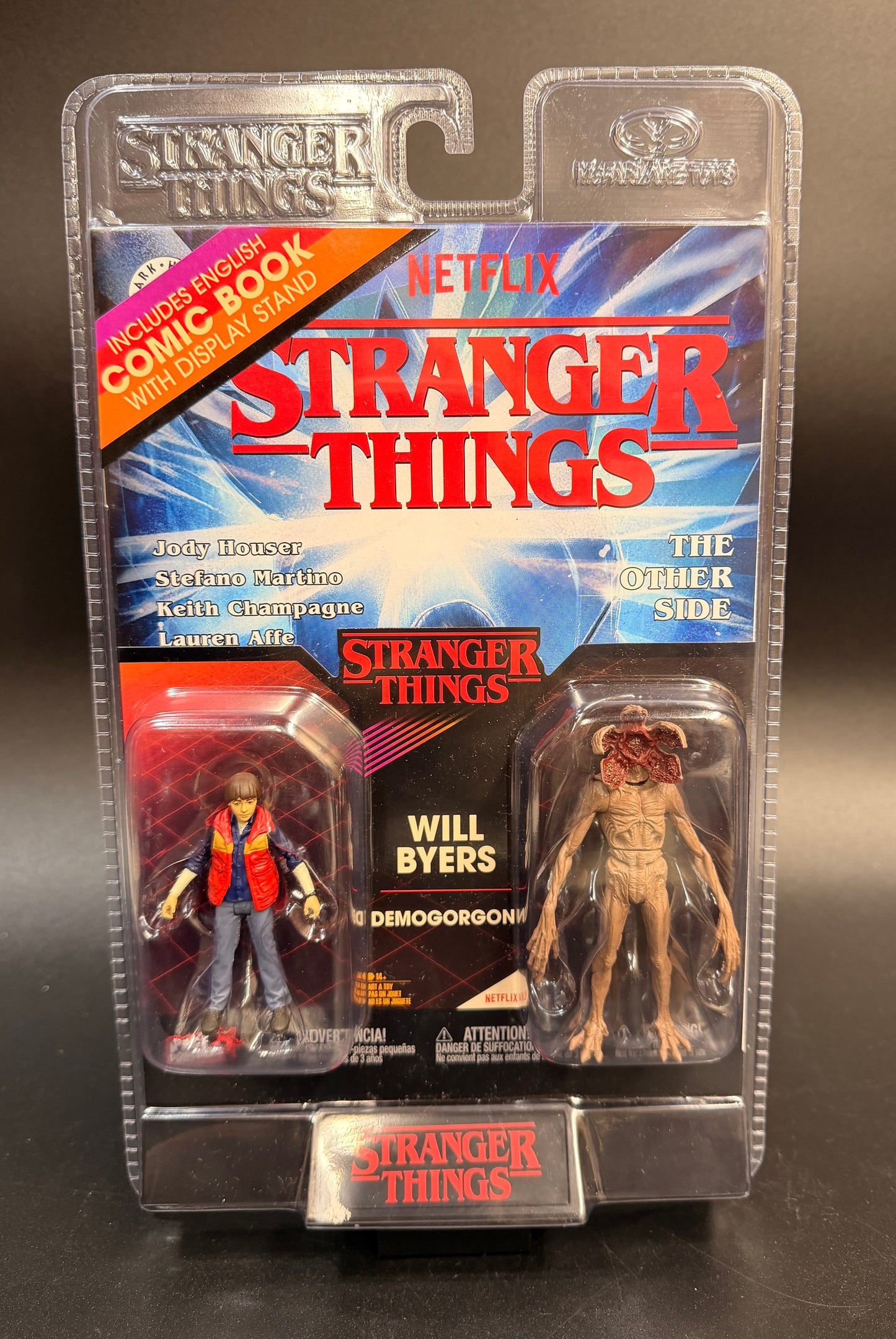 Will Bryers / Demogorgon Netflix Stranger Things  3″ FIGURE WITH COMIC Dark Horse comics Page Punchers McFarlane