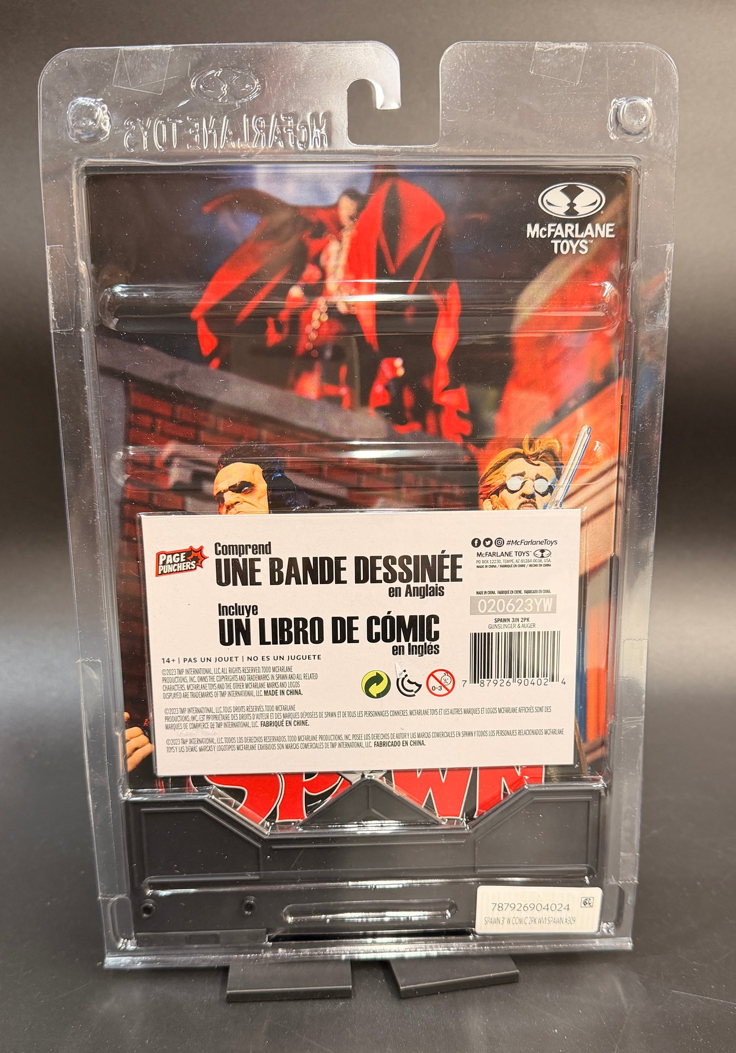 Gunslinger Spawn / Auger Comic and Figures set Page Punchers McFarlane