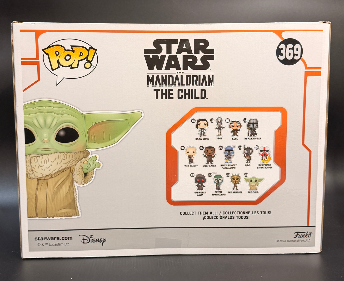 Grogu Star Wars: The Mandalorian - The Child, 10" Super Sized Funko Pop!