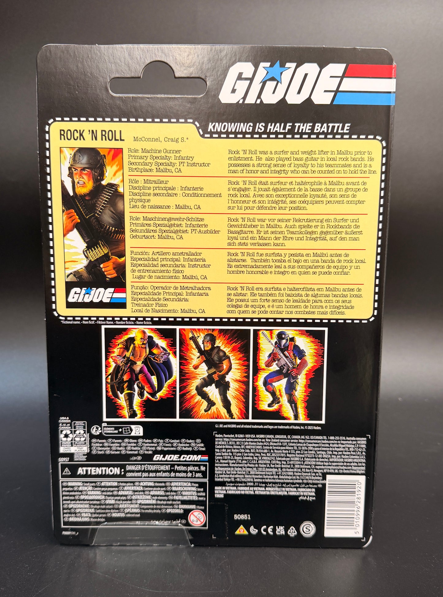 Rock and Roll "Craig McConnel" GI JOE Classified Retro Card Series Figure