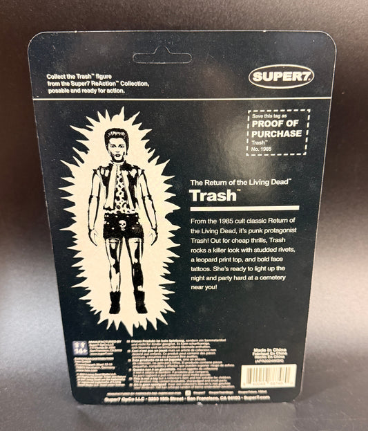 Trash Super 7 Return Of The Living Dead Glow-In-The-Dark ReAction Figure 2024