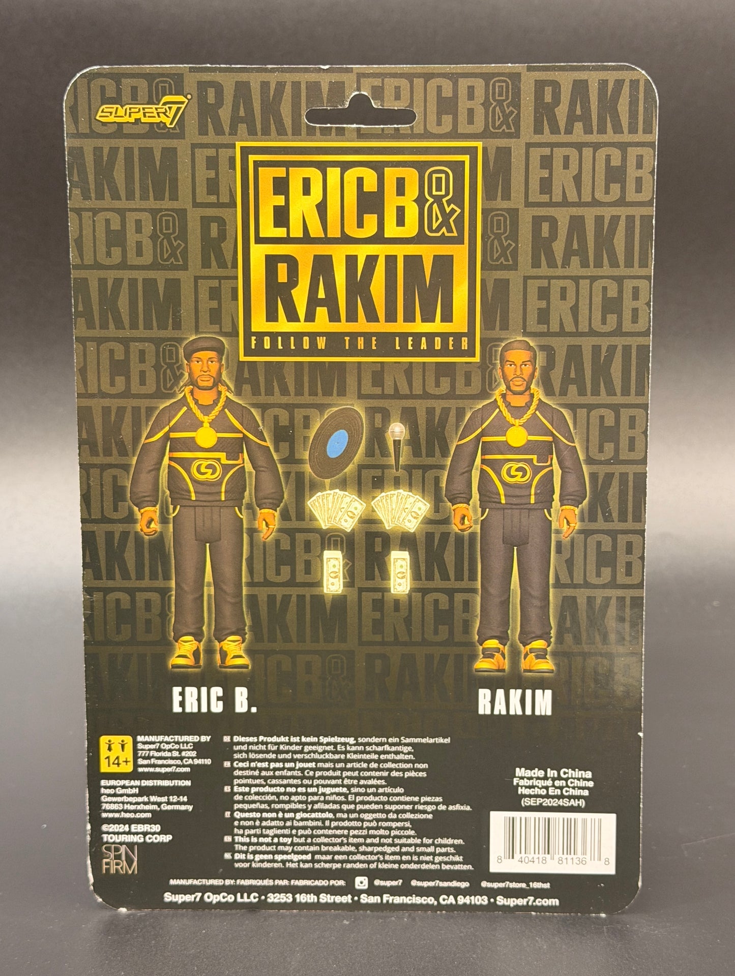 Eric B & Rakim "Follow the Leader"  Reaction Super7 Figure Set
