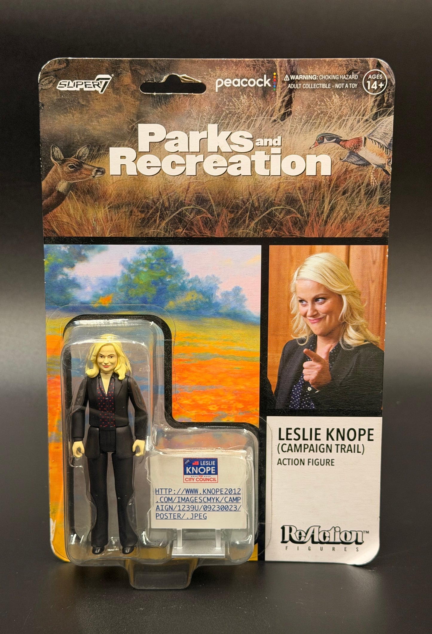 Leslie Knope Parks and Recreation Reaction Super7 Figure