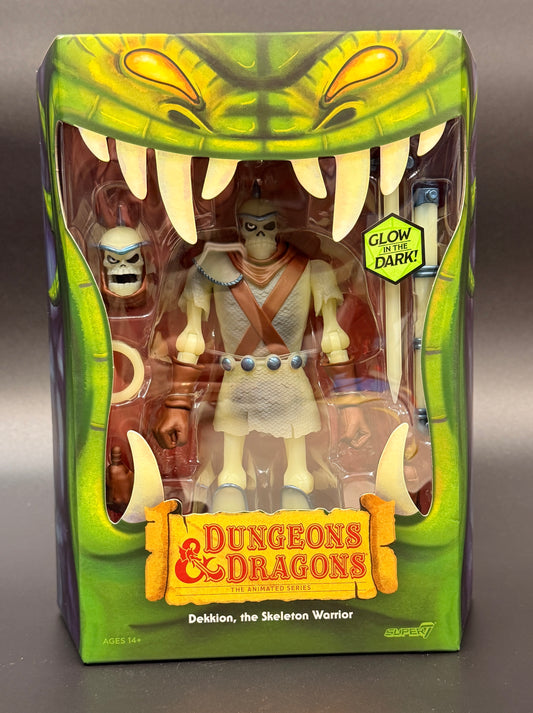 Dekkion, The Skeleton Warrior Glow in the Dark Dungeons and Dragons Cartoon 7-Inch Action Figure