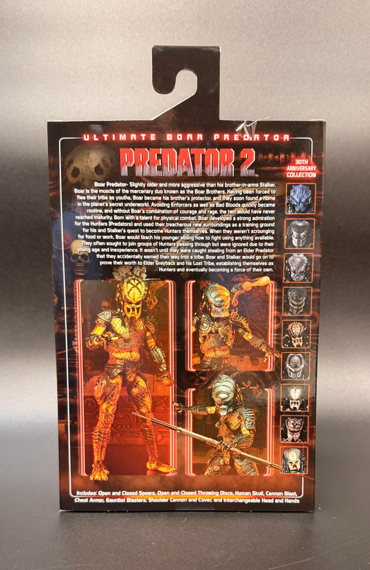 Ultimate Boar Predator 30th Anniversary Collection NECA Predator 2 Figure