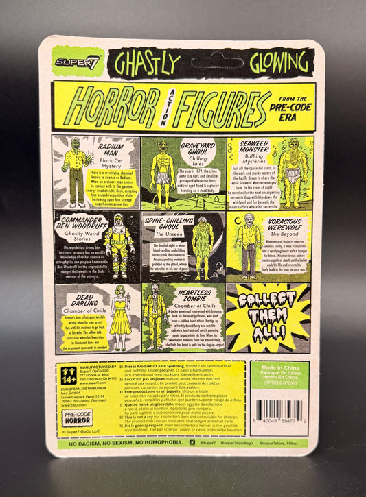 Spine-Chilling Ghoul The Unseen Ghastly Glow-In-The-Dark ReAction Super7 Figure 2024