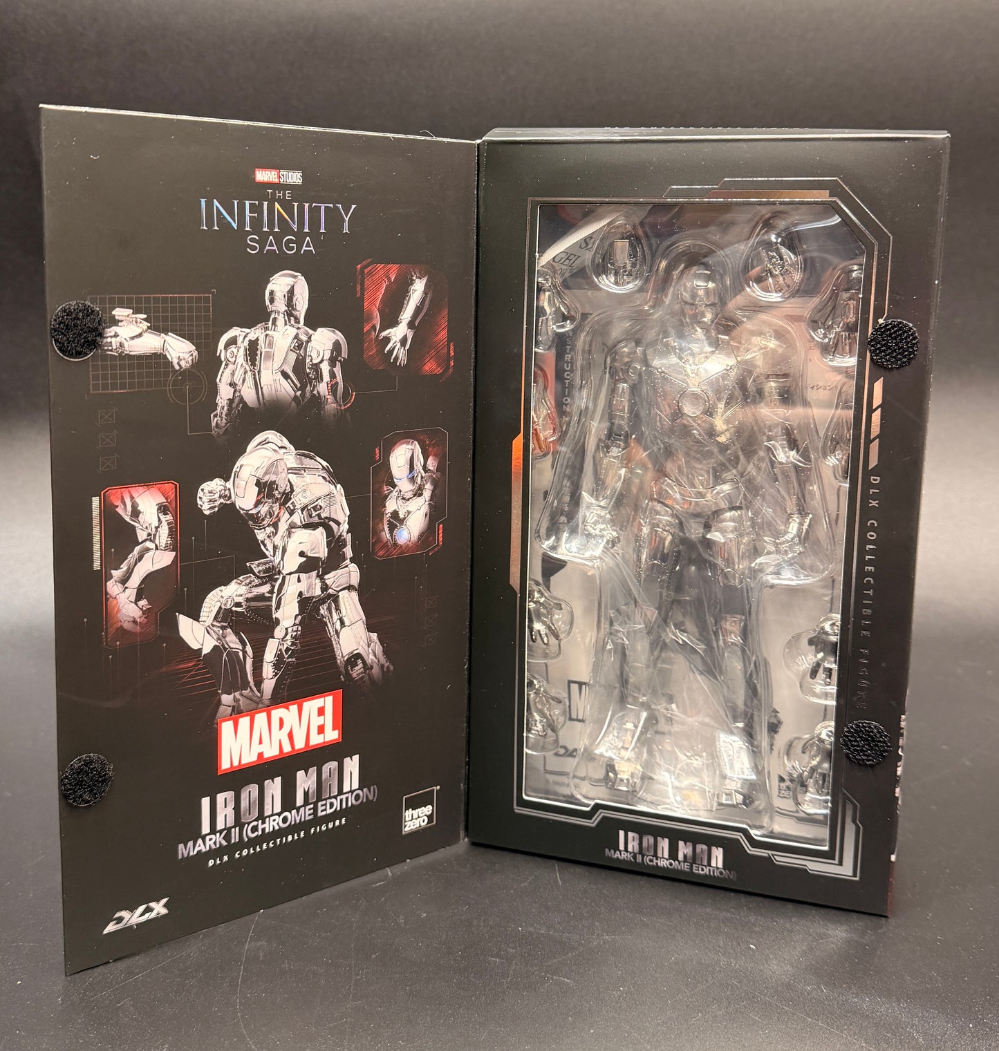 Iron Man Mk 2 (Chromed Edition) 1:12 Iron man The Infinity Saga DLX Three Zero Action Figure