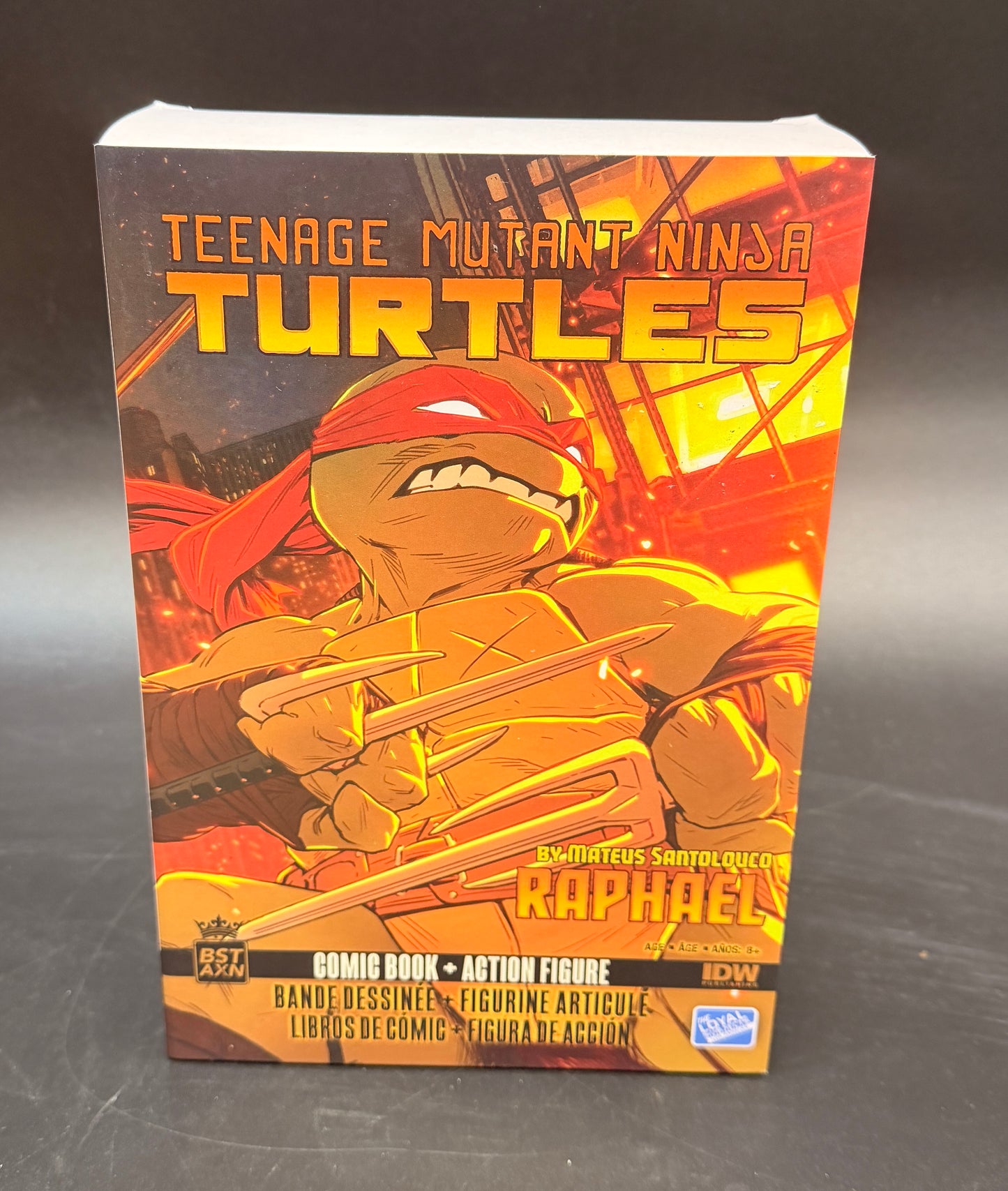 Raphael Teenage Mutant Ninja Turtles BST AXN (Ver. 2) Figure & Comic Set