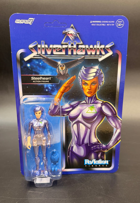 Steelheart SilverHawks Reaction 3.75 in. Action Figure
