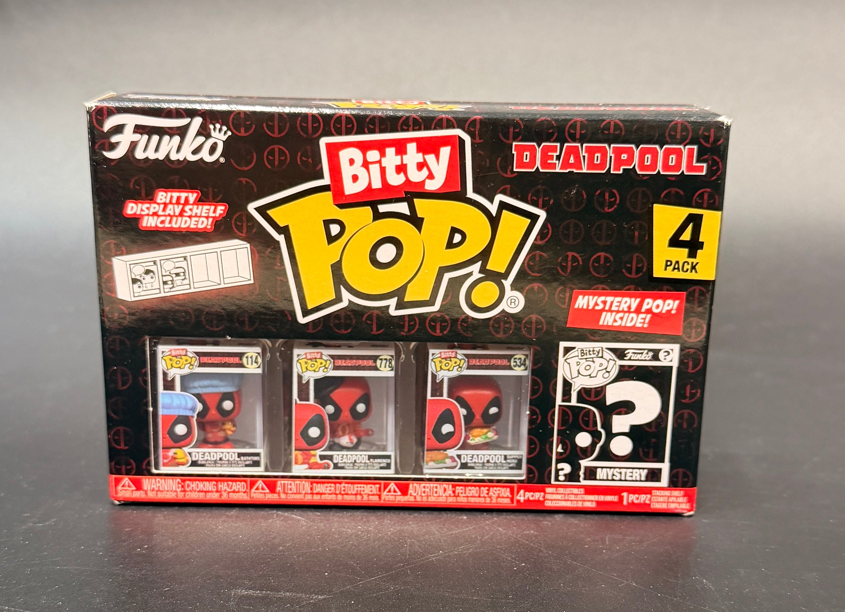 Deadpool Bitty Pop! 4-pk Set Series 2 Figures Funko