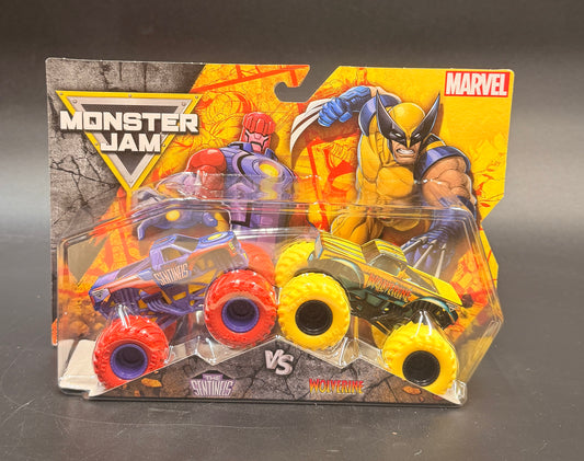 Marvel Official The Sentinels Vs. Wolverine Die-Cast Monster Trucks Monster Jam Spin Master (2024)