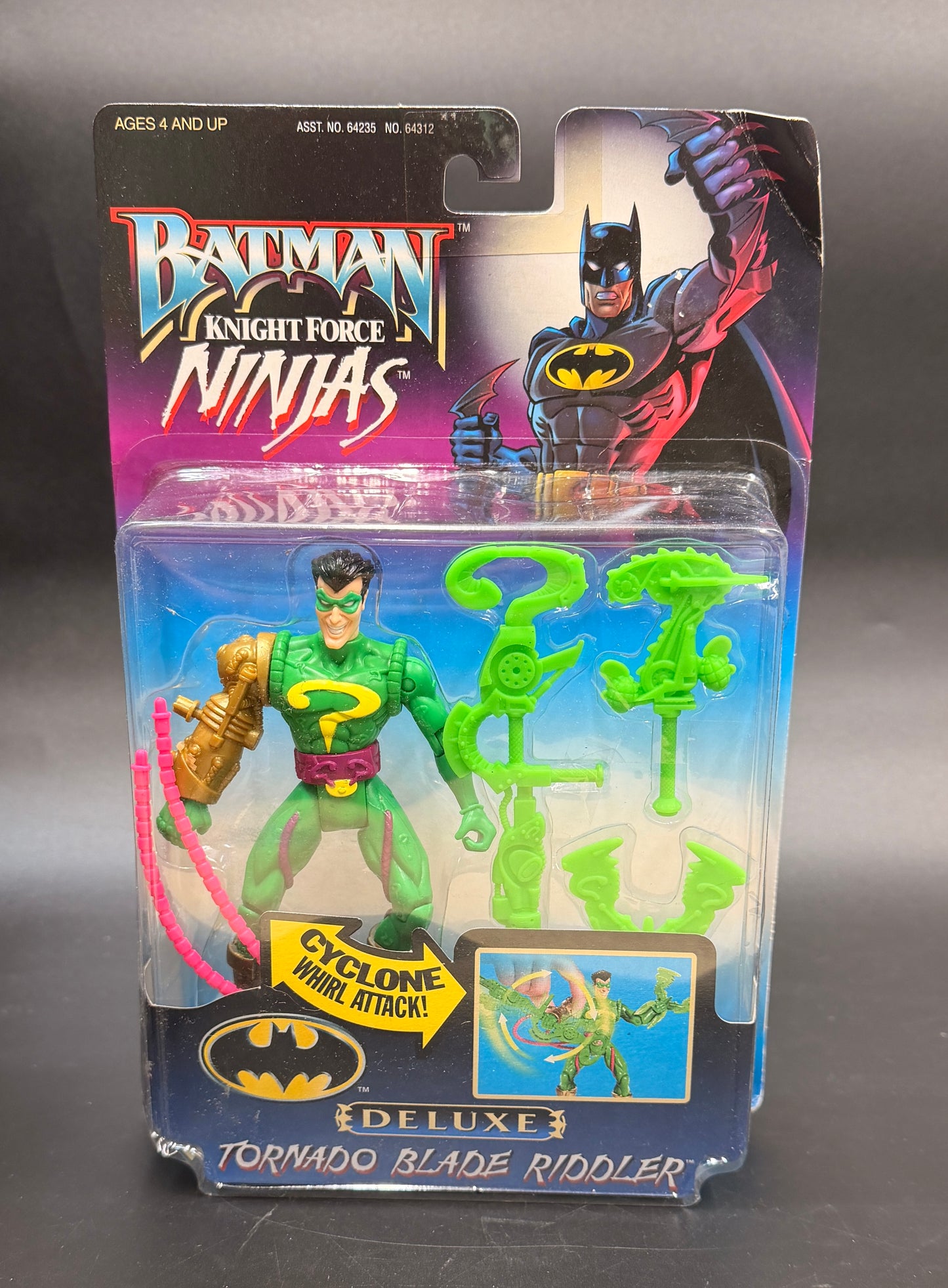 Tornado Blade Riddler Kenner Batman Knight Force Ninjas Figure 1998