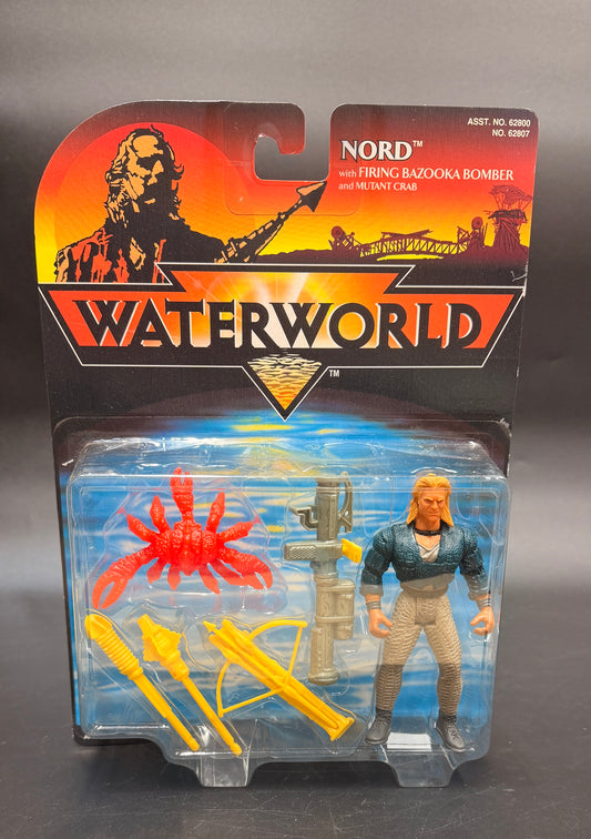Nord (with Firing Bazooka Bomber and Mutant Crab) Waterworld Action Figure Kenner 1995