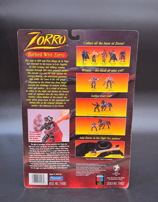 "Barbed Wire Zorro" Zorro Playmates Action Figure 1997
