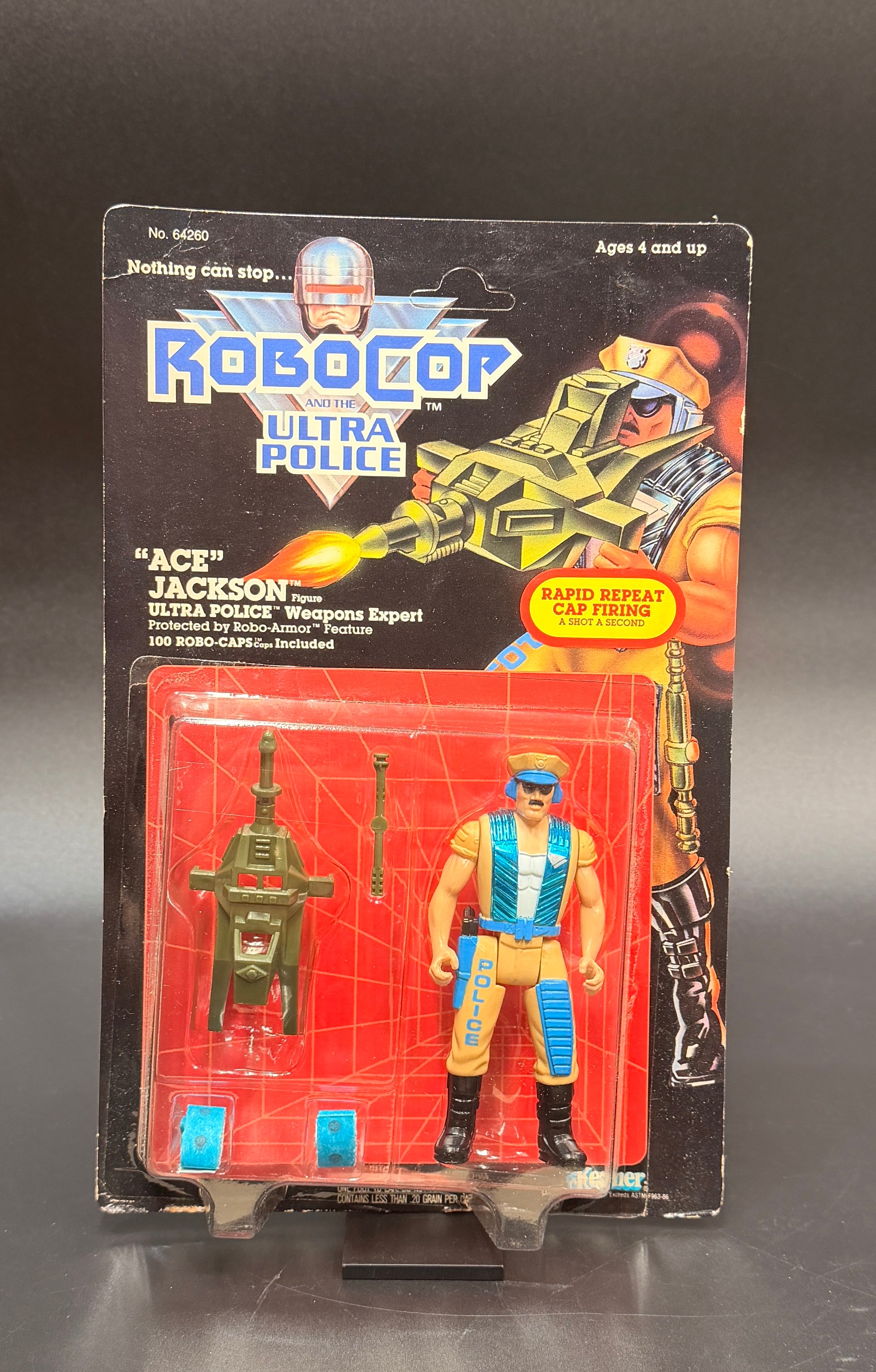 "Ace Jackson" (Weapons Expert) RoboCop & the Ultra Police Kenner Action Figure 1988