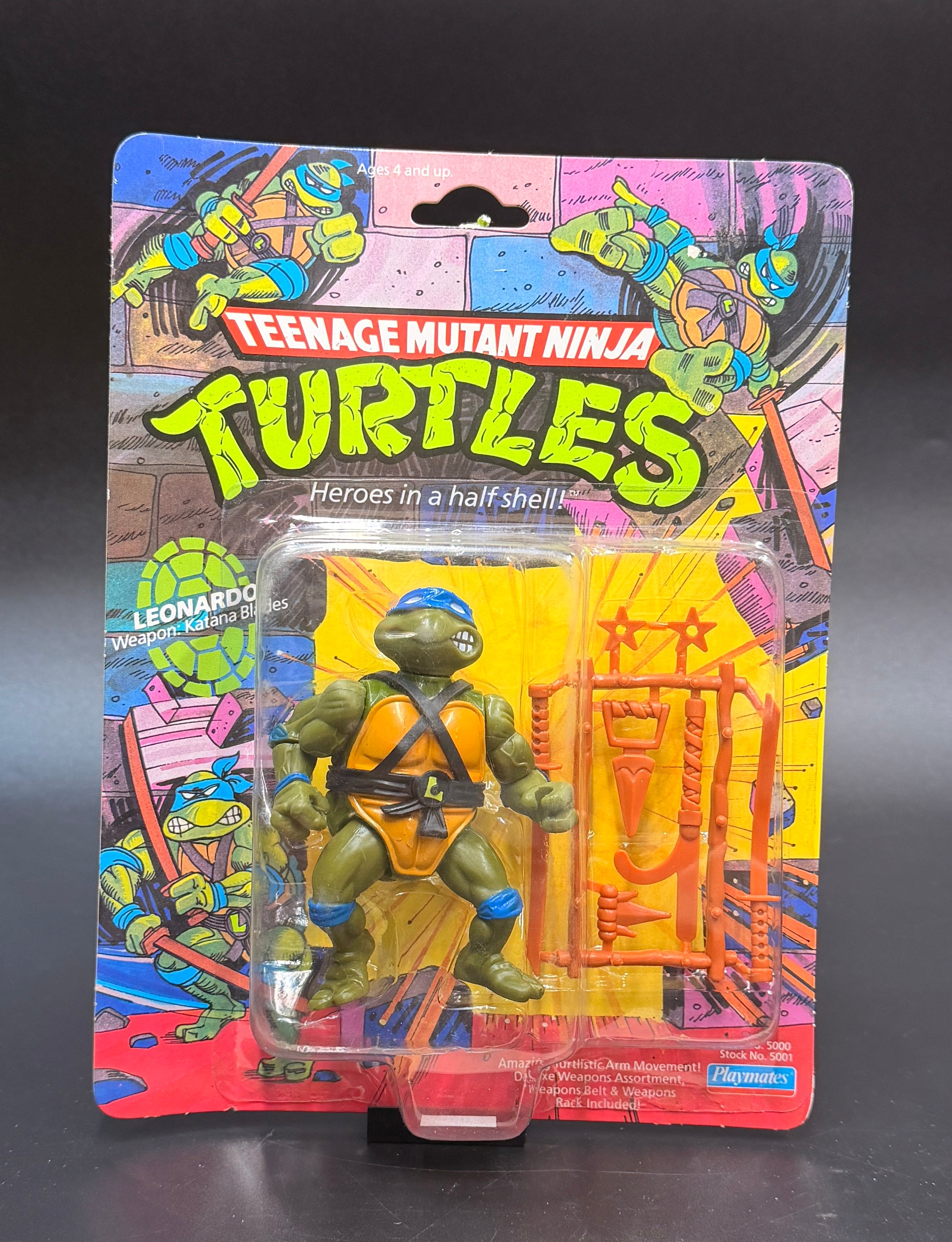 "Leonardo" Teenage Mutant Ninja Turtles Action Figure Playmates 1988