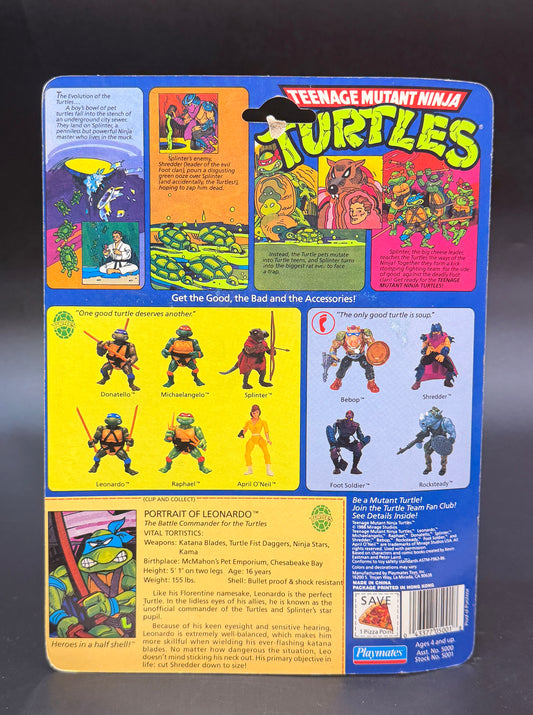 "Leonardo" Teenage Mutant Ninja Turtles Action Figure Playmates 1988