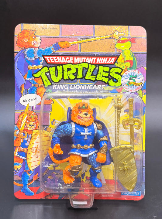"King LionHeart" Teenage Mutant Ninja Turtles Action Figure Playmates 1992 (Unpunched)