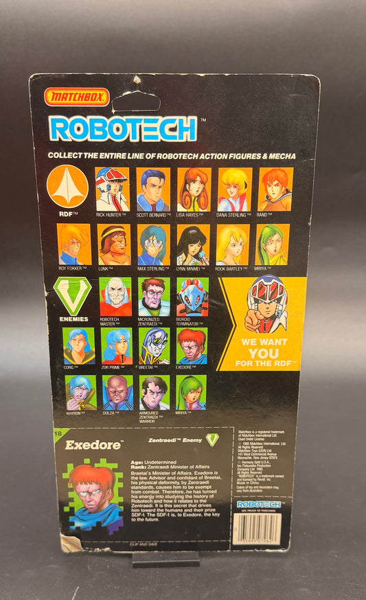 "Exedore, Zentraedi Enemy" Robotech 6 in. Action Figure Matchbox 1985