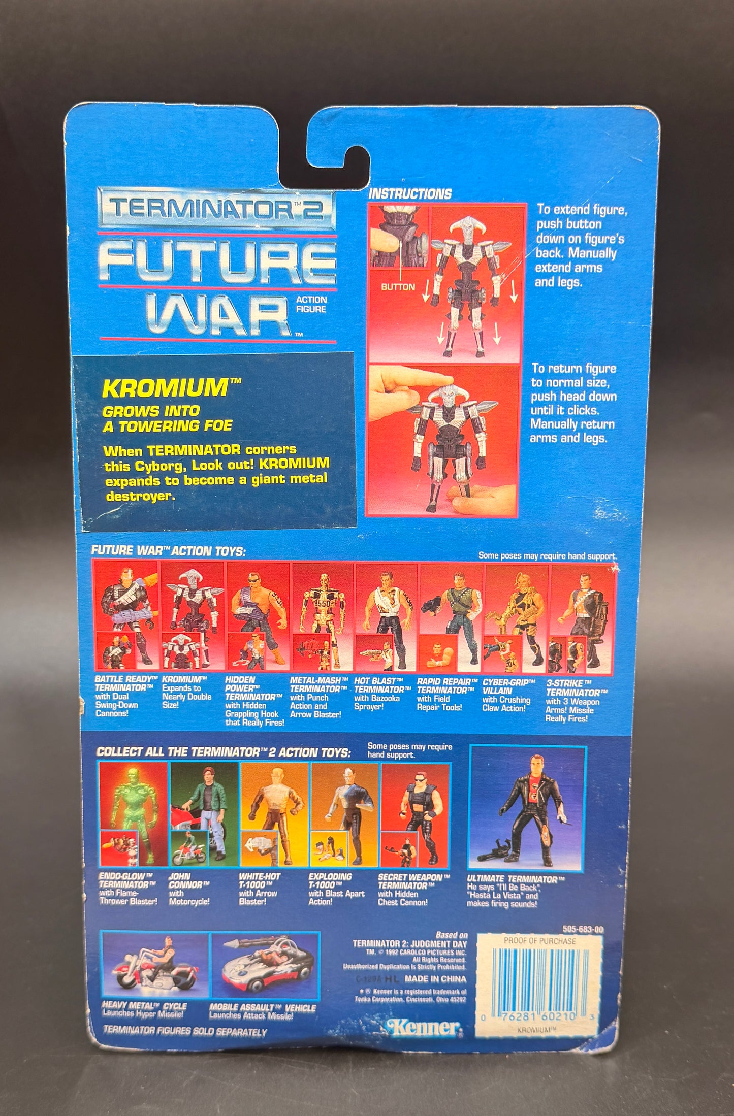 "Kromium" (Terminator 2: Future War) Action Figure Kenner 1992