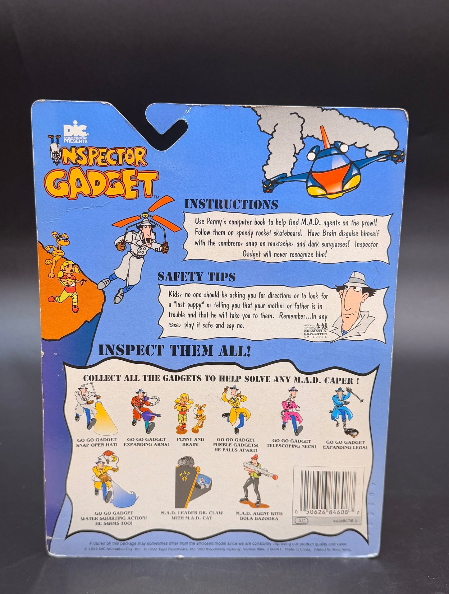 "Penny and Brain" Inspector Gadget Action Figure Set Tiger Toys 1992