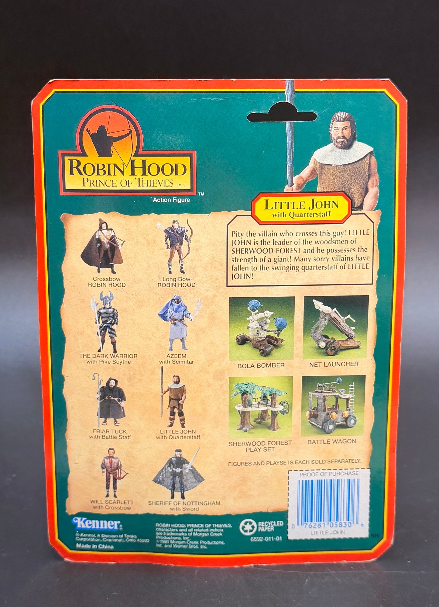 "Little John" (Quarterstaff) Robin Hood: Prince of Thieves Kenner Action Figure 1991