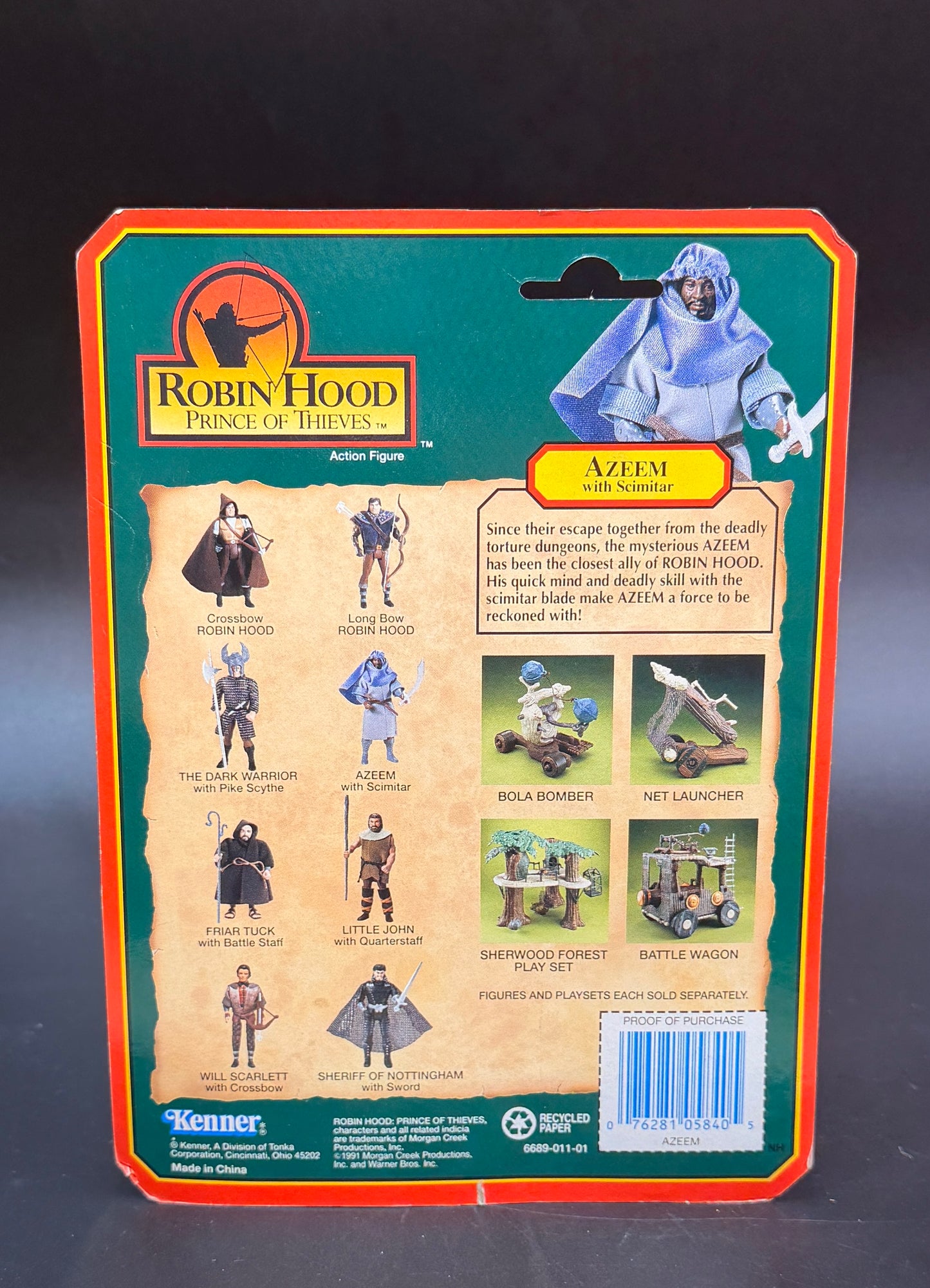 "Azeem" (Scimitar) Robin Hood: Prince of Thieves Kenner Action Figure 1991
