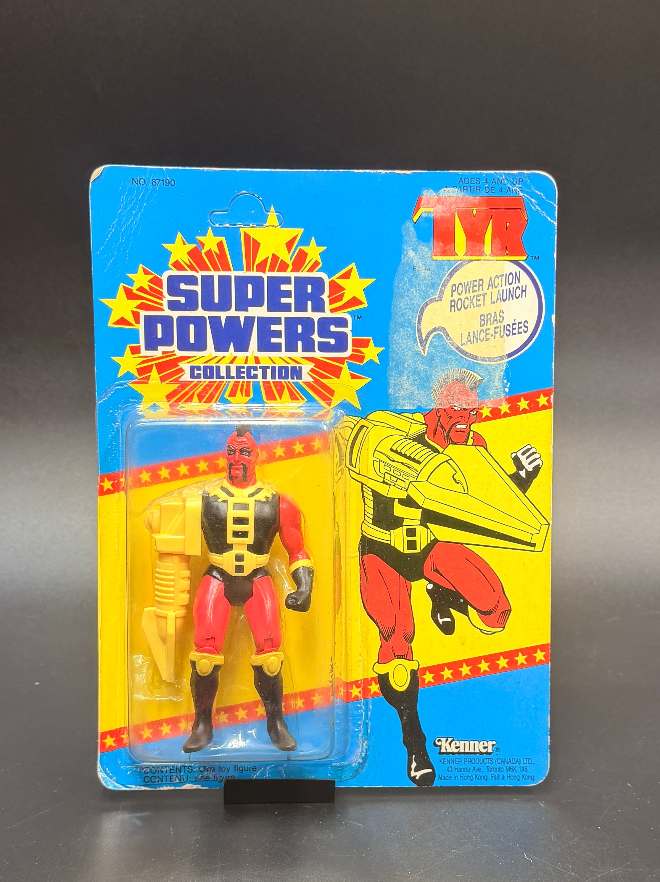 "Tyr" Super Powers Collection Action Figure Kenner 1986 (unpunched)