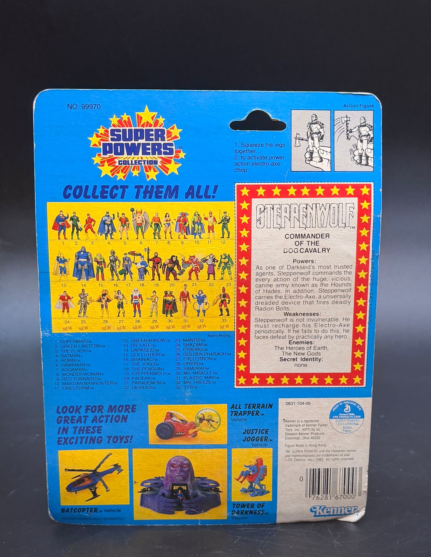 "Steppenwolf" Super Powers Collection Action Figure Kenner 1985