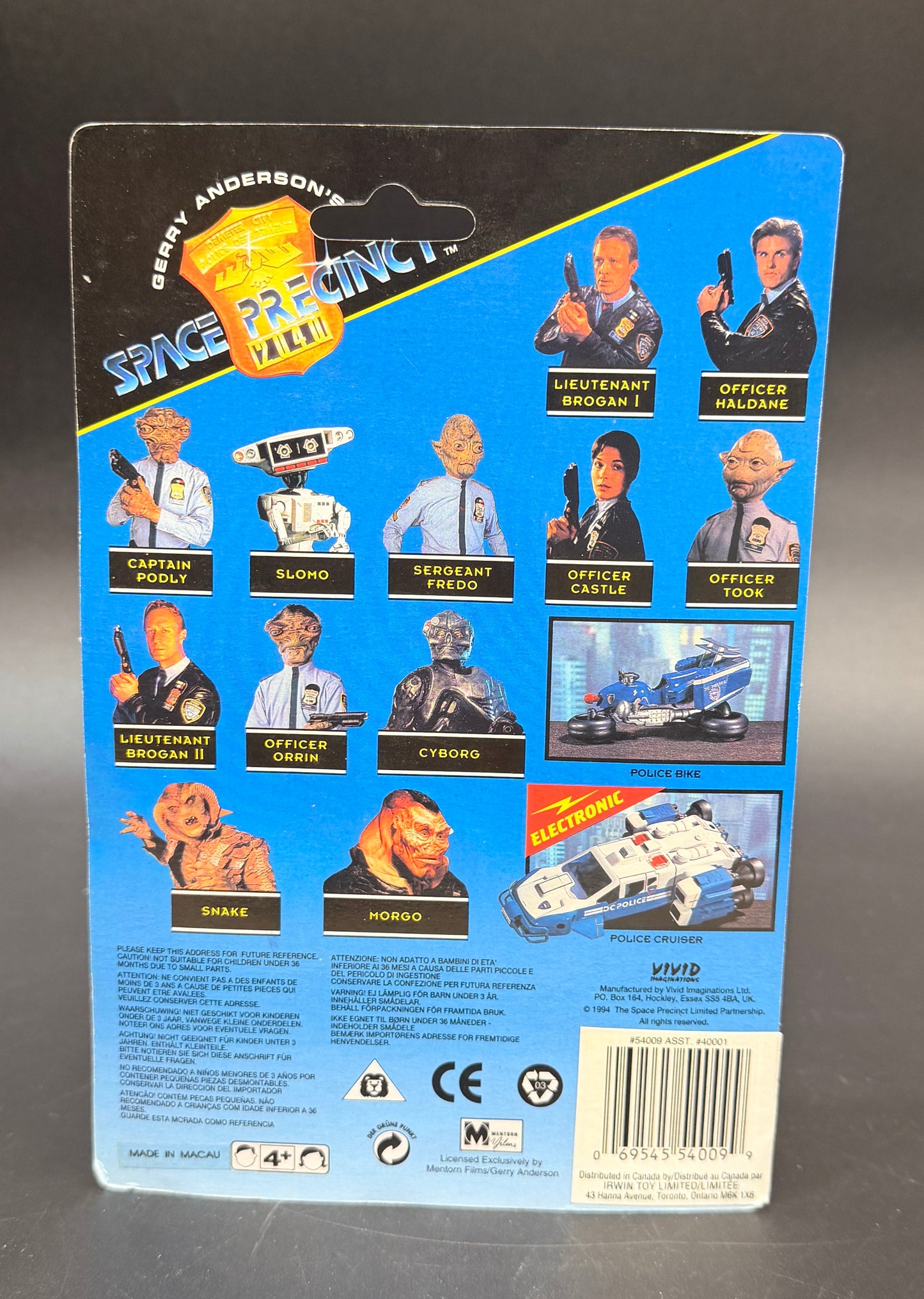 Officer Orrin Space Precinct 2040 Action Figure Vivid Imaginations 1994 (Canadian)