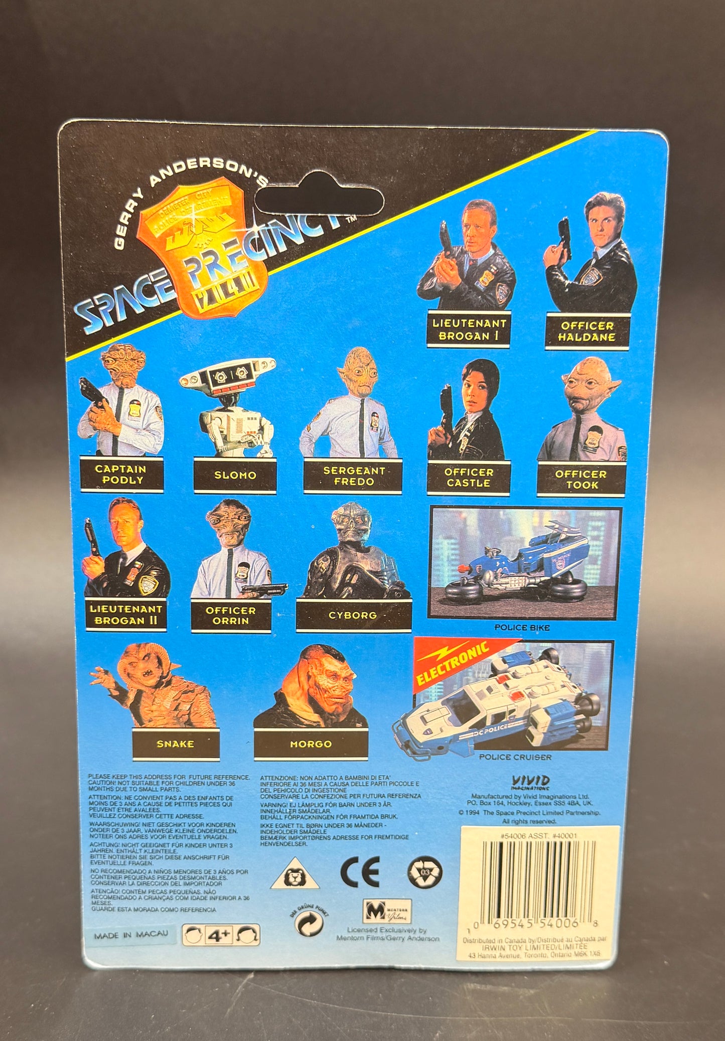 Officer Took Space Precinct 2040 Action Figure Vivid Imaginations 1994 (Canadian)