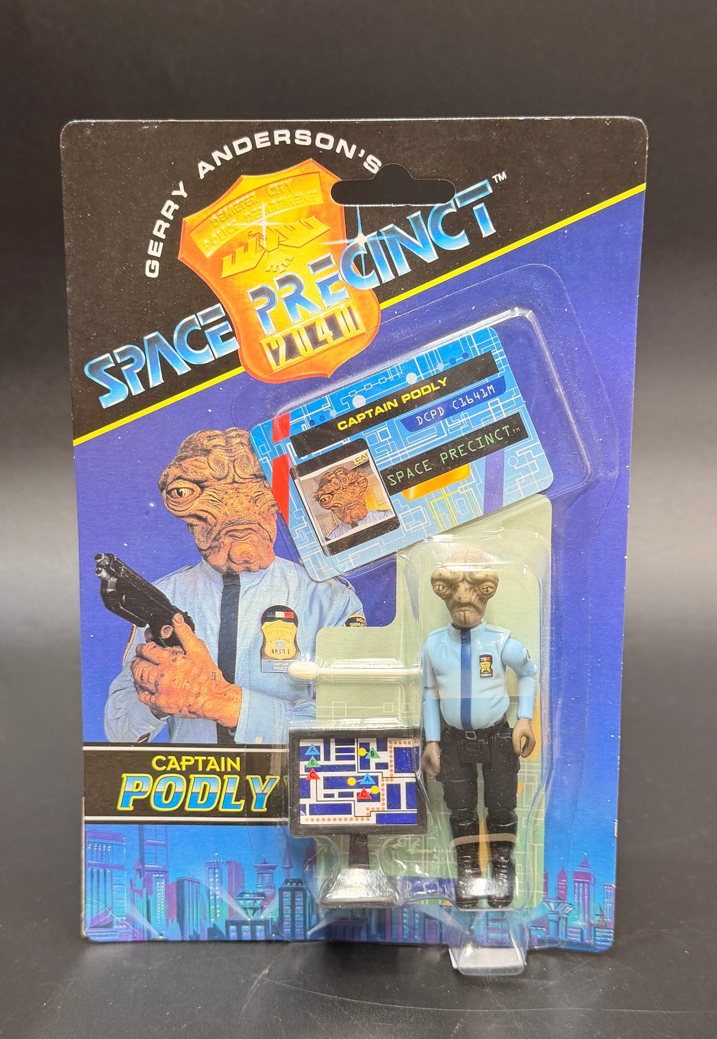 Captain Podly Space Precinct 2040 Action Figure Vivid Imaginations 1994 (Canadian)
