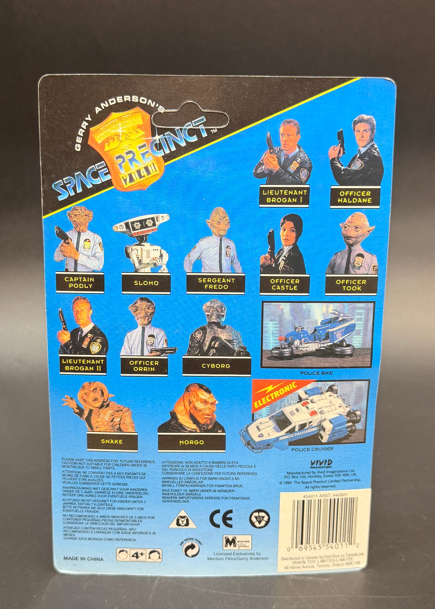 Lieutenant Brogan Space Precinct 2040 Action Figure Vivid Imaginations 1994 (Canadian)