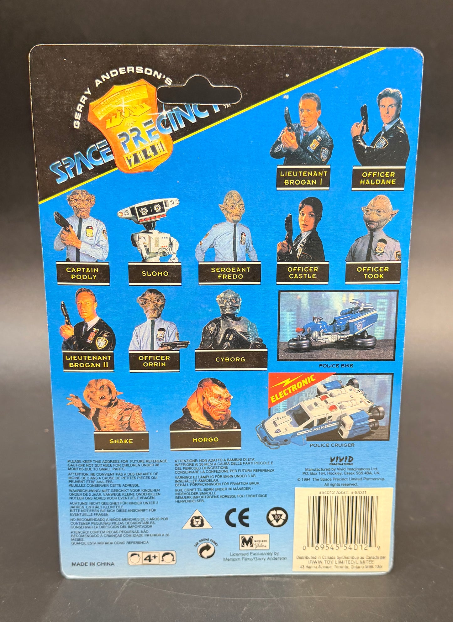 Officer Castle Space Precinct 2040 Action Figure Vivid Imaginations 1994 (Canadian)