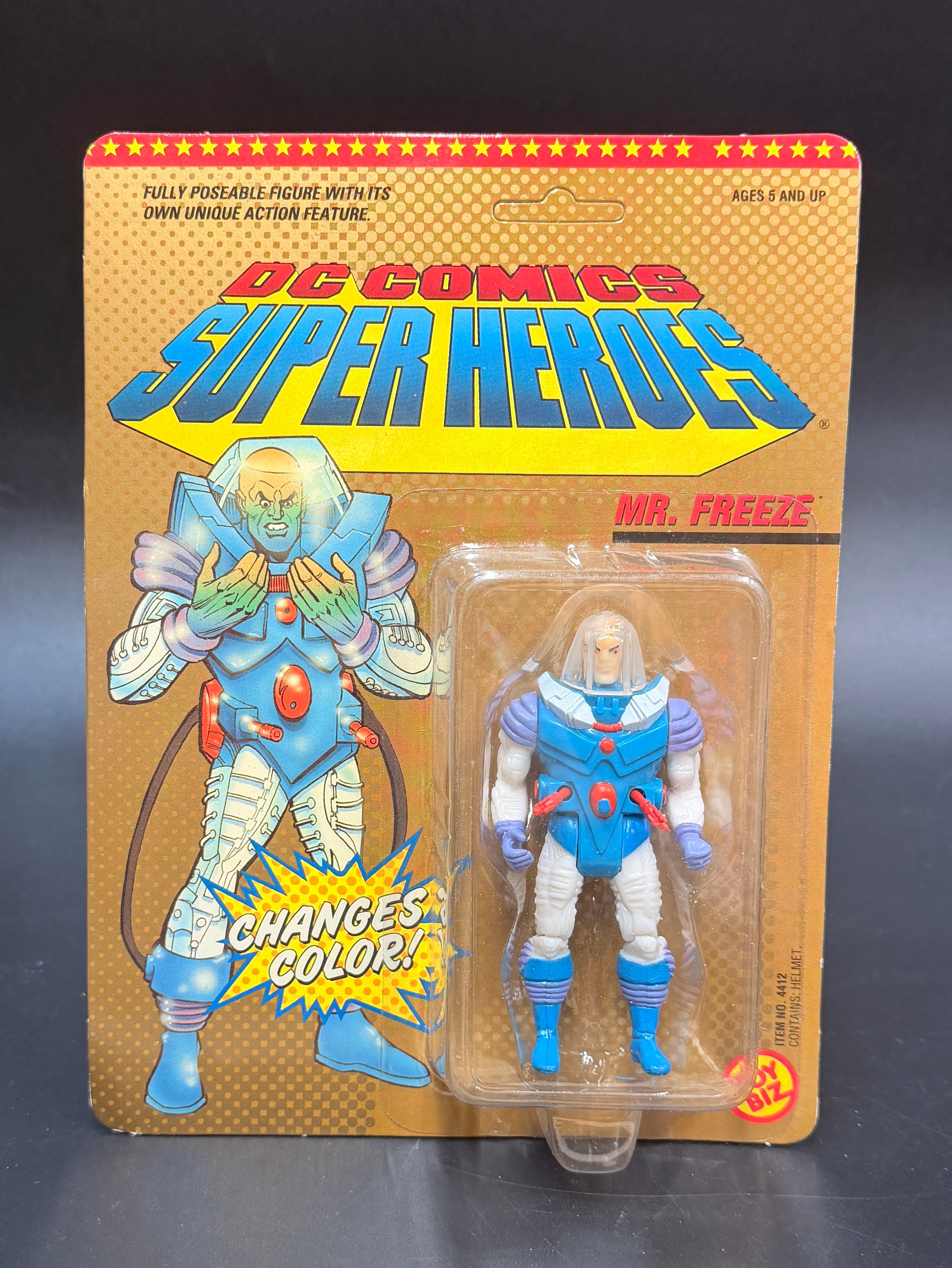 Mr. Freeze (With Color Changing Head) DC Super Heroes Action Figure ToyBiz 1989