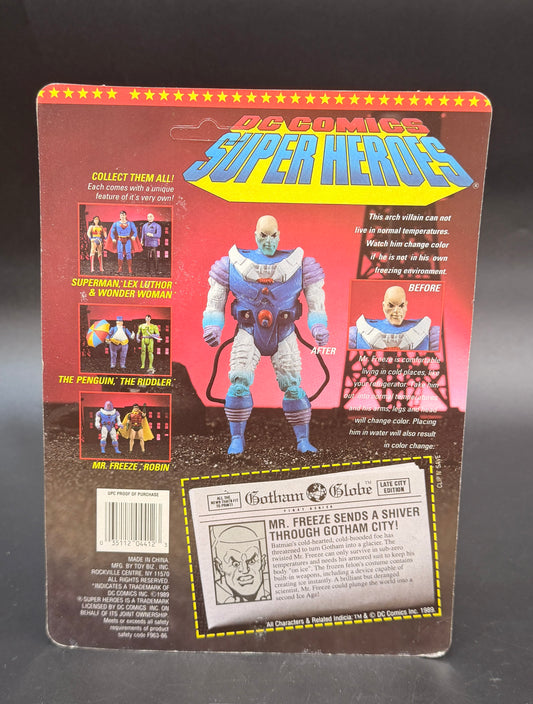 "Mr. Freeze" (With Color Changing Head) DC Super Heroes Action Figure ToyBiz 1989
