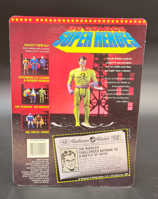 "Riddler" (With Riddles and Clues) DC Super Heroes Action Figure ToyBiz 1989