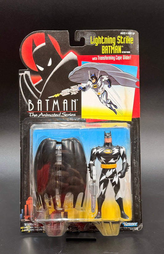"Lightning Strike Batman" (with Transforming Cape Glider) Batman: The Animated Series Action Figure Kenner 1993