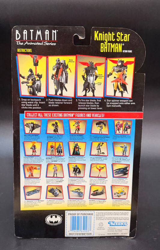 "Knight Star Batman" (with Star Blade Rocket launcher) Batman: The Animated Series Action Figure Kenner 1993
