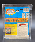 "Superman" (Power Action Punch) Super Powers Action Figure Kenner 1984 12 Back Card (Canadian Card) Graded CAS 75+, with COA