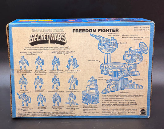 "Freedom Fighter Set" Secret Wars Mattel 1984 (Open Box, New and Complete)