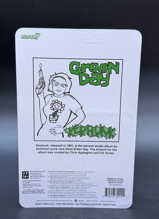 Kerplunk Green Day Action Figure ReAction Super7 (Unpunched)