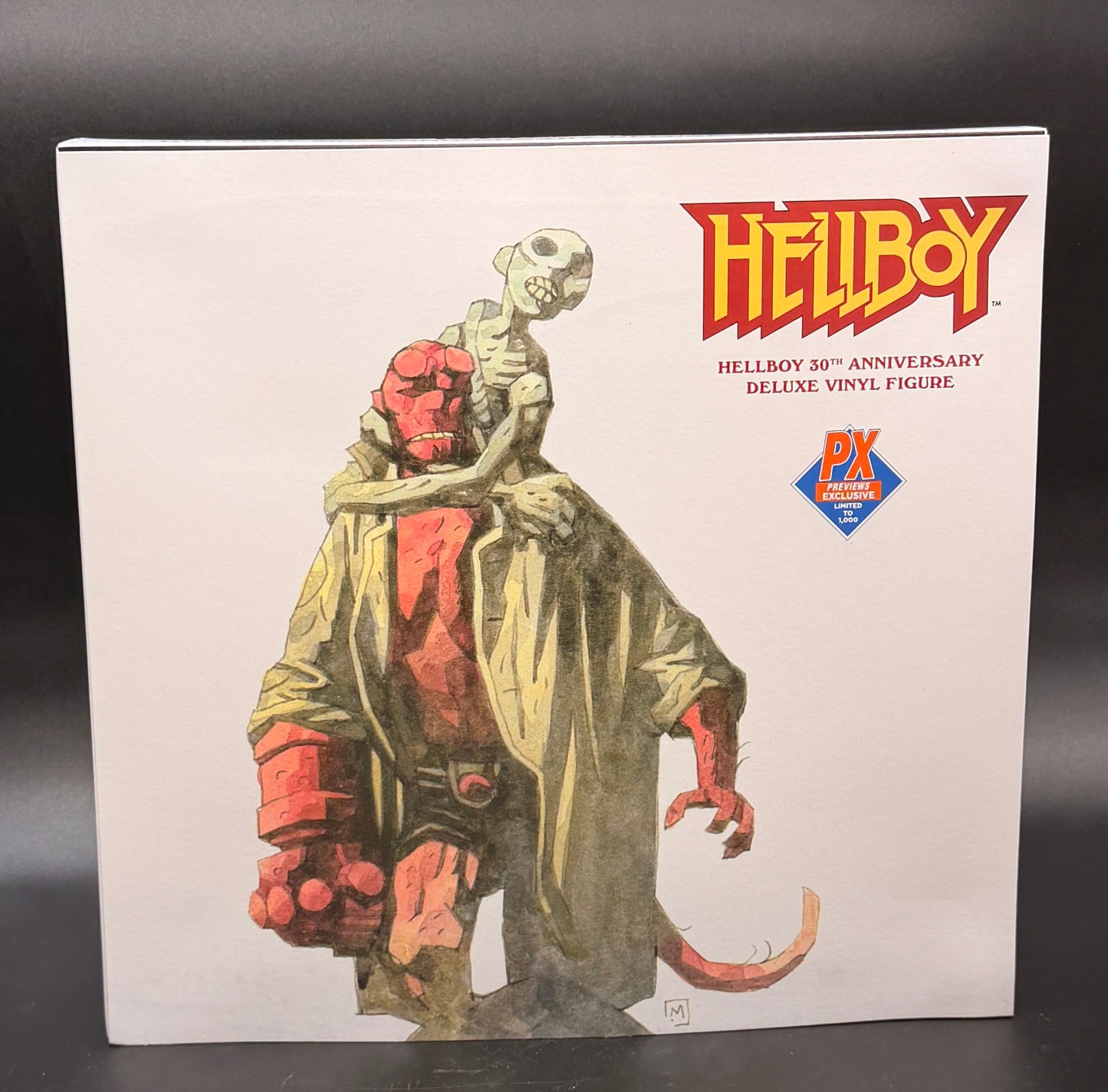 "Hellboy" (30th Anniversary) 12 1/2-Inch Black and White Variant Vinyl Figure (Previews Exclusive) Dark Horse